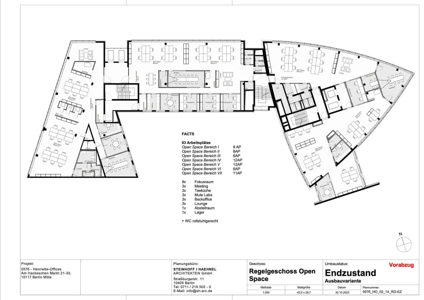 Grundrissvariante Open Space