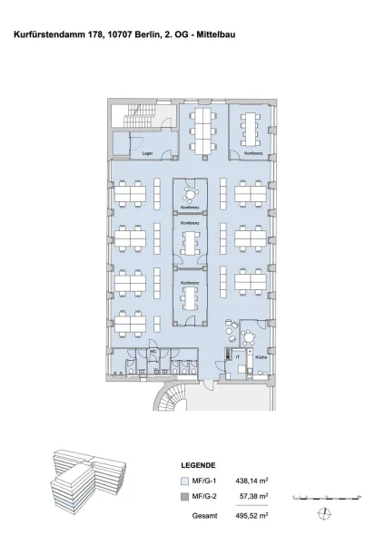 Grundriss 2.OG Mittelbau