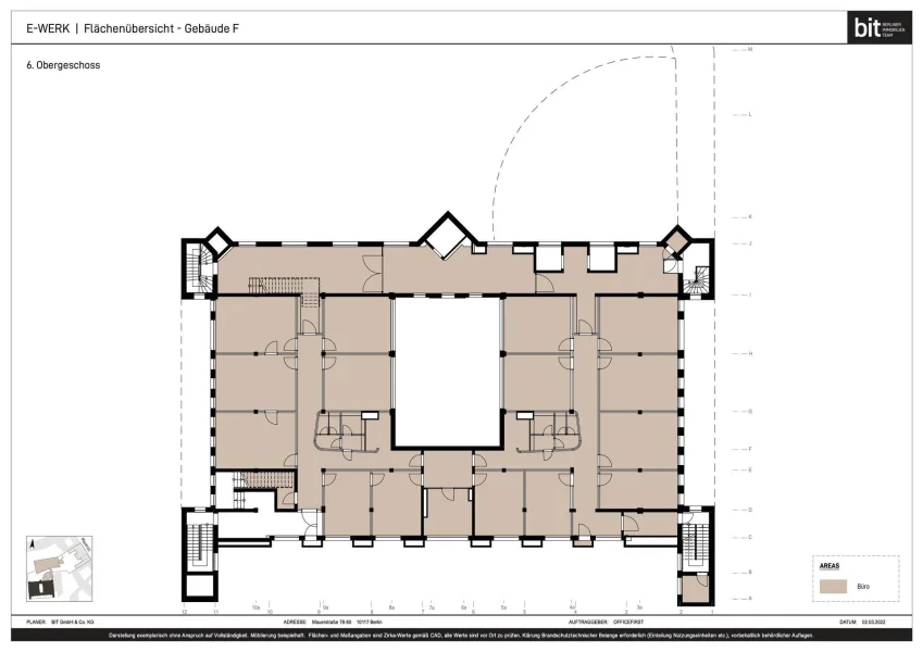 Grundriss 6.OG Haus F