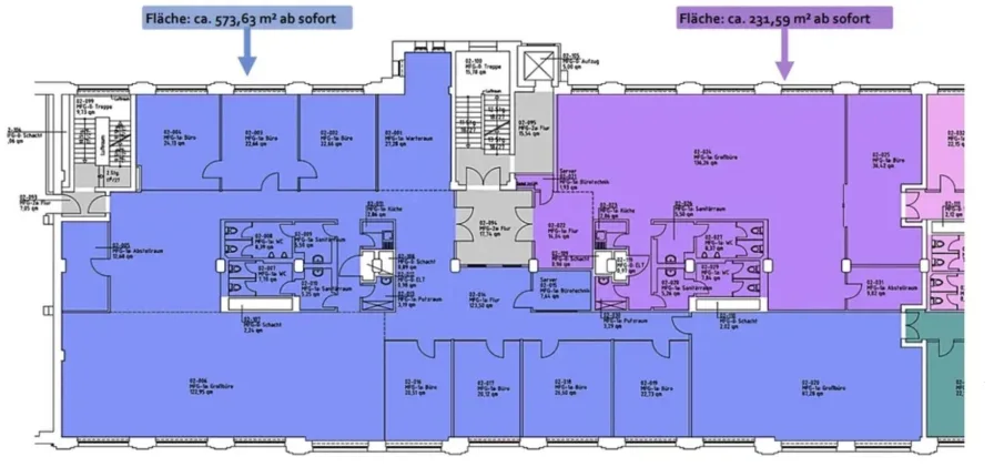 Grundriss 2.OG Haus 1 - 805qm