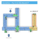 Grundriss 2.OG - Flur 4 - Bauteil F