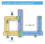 Grundriss 3.OG - Flur 5 - Bauteil D