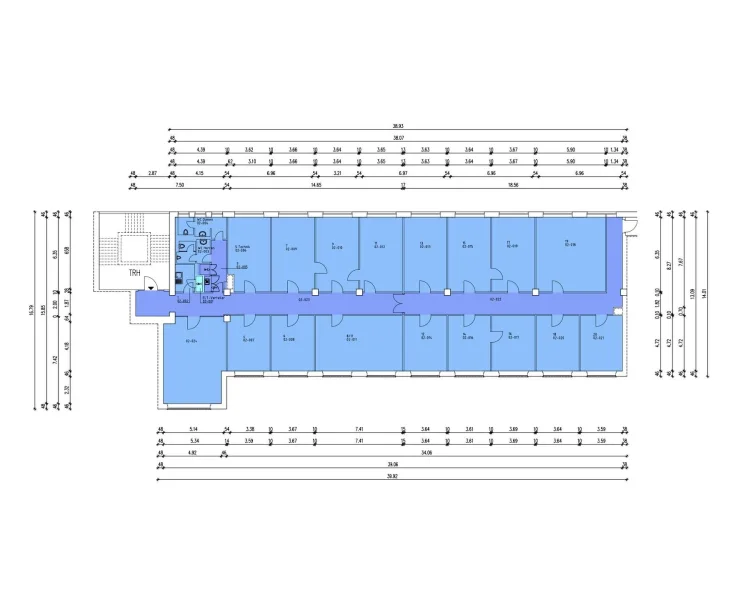 Grundriss 3.OG mit ca. 551m²