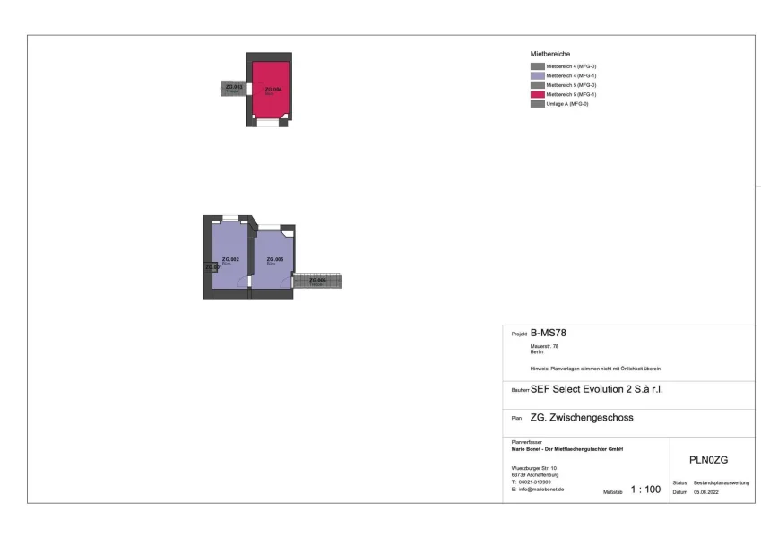 Grundriss ZG