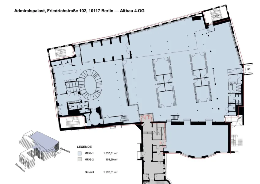 Grundriss 4.OG - Altbau