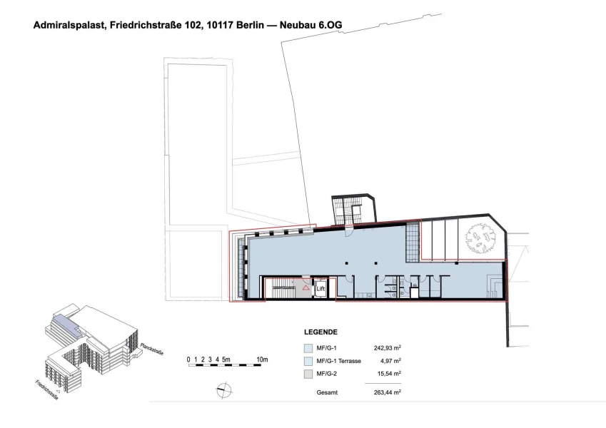 Grundriss 6.OG - Neubau