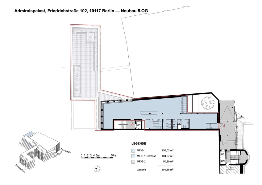 Grundriss 5.OG - Neubau