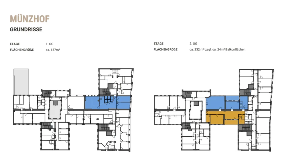 Grundriss 1.OG + 2.OG