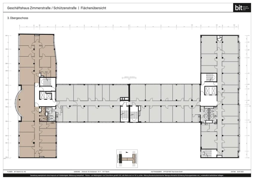 Grundriss 3.OG | Zimmerstraße 56