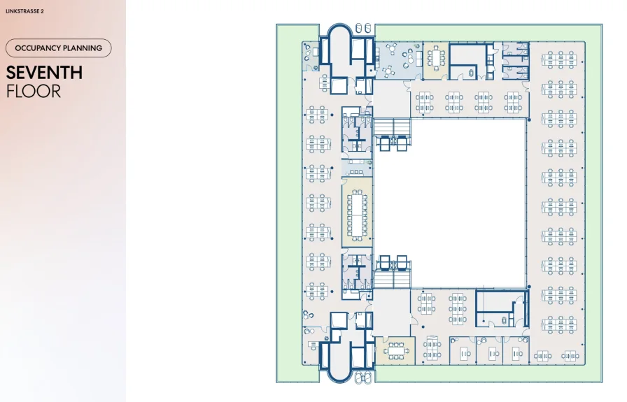 Grundriss 7.OG Belegungsplanung