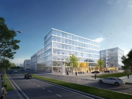 Außenansicht BB Business Hub - Büro/Praxis mieten in Schönefeld - Büros mieten in Schönefeld in der Mittelstraße 3/5/5a/7 direkt im BB Business Hub #Office #Bürohaus