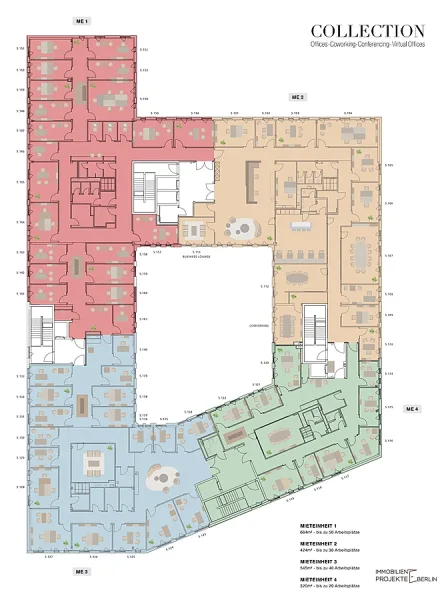 Grundriss Teilflächen FLEXGATE