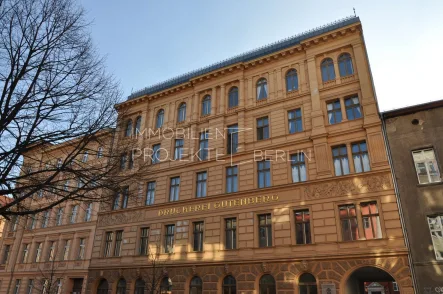 Außenansicht Schwedter Straße 263 - Büro/Praxis mieten in Berlin - Büro mieten in den Gutenberg-Höfen in der Schwedter Straße 263 in Mitte #OfficeSpace #GutenbergHöfe