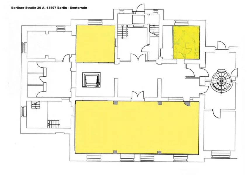 Grundriss Souterrain