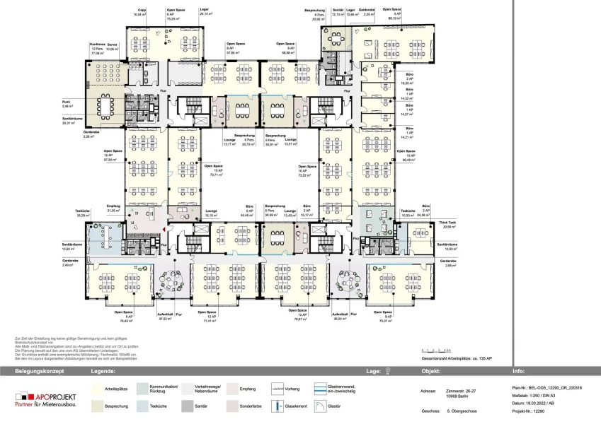 Grundriss 5.OG Variante OpenSpace