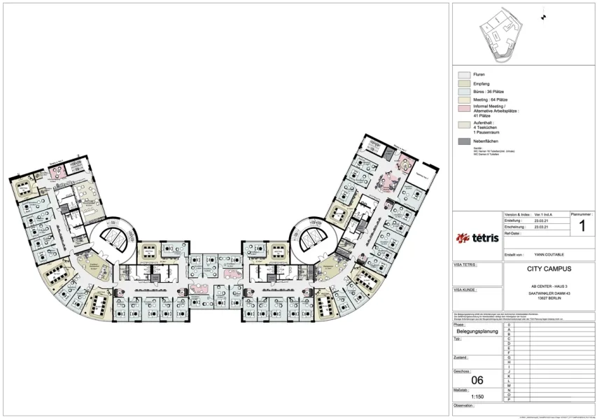 Beispielbelegung Haus 3 - 6.OG