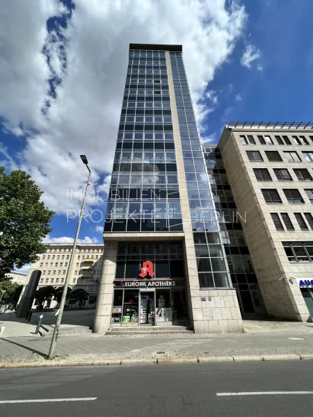 Außenansicht Karl-Marx-Allee 90 A-C - Büro/Praxis mieten in Berlin - Büroflächen im Vitro Plaza mieten - Büro mieten in Berlin-Friedrichshain - Karl-Marx-Allee 90 A-C