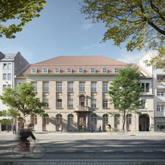 Außenansicht Uhlandstraße 85 / Pfalzburger Straße 41-42 - Ludwigs Post - Büro/Praxis mieten in Berlin - Büroflächen mieten in der Ludwigs Post - Uhlandstraße 85 / Pfalzburger Straße 41- 42 #Bürohaus