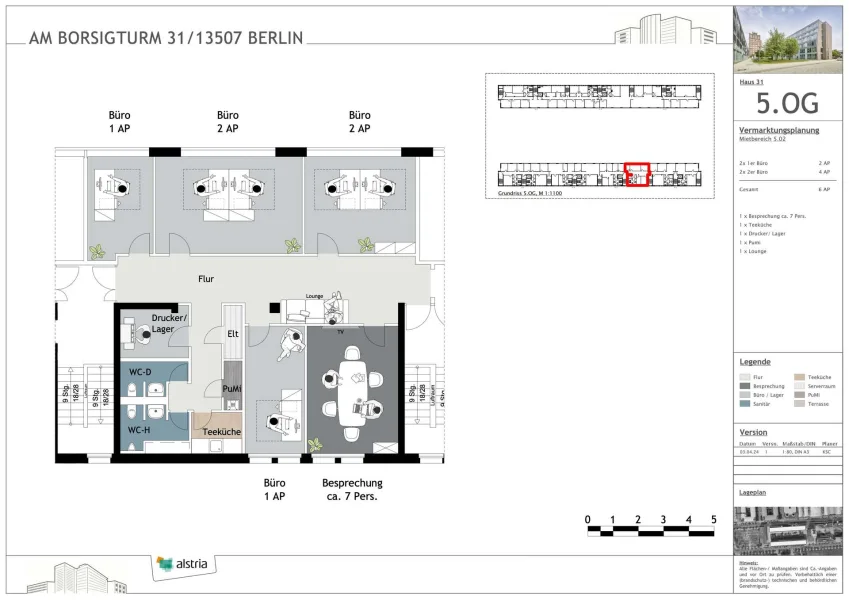 Grundriss 5.OG - Haus 31