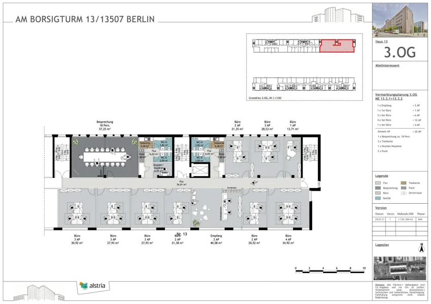 Grundriss 3.OG - Haus 13