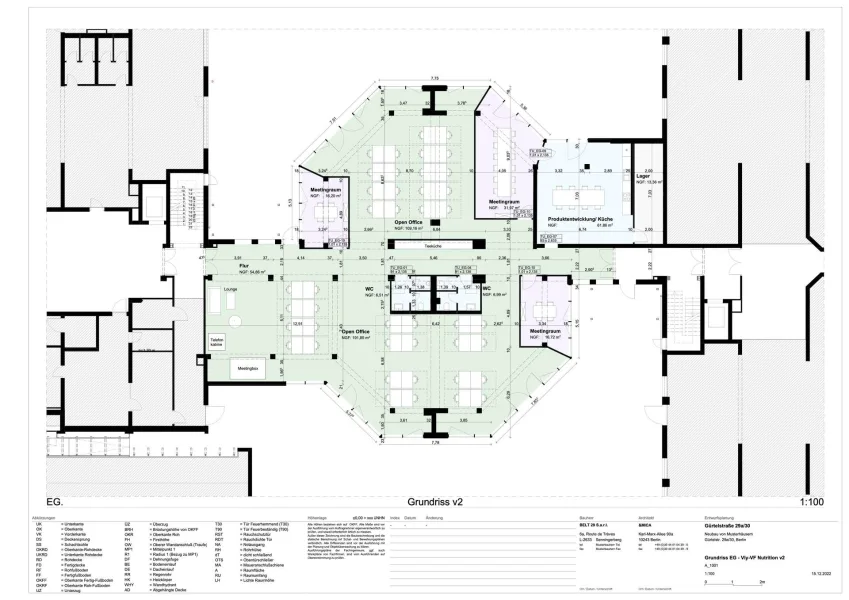 Grundriss EG - Musterbelegung Version 1