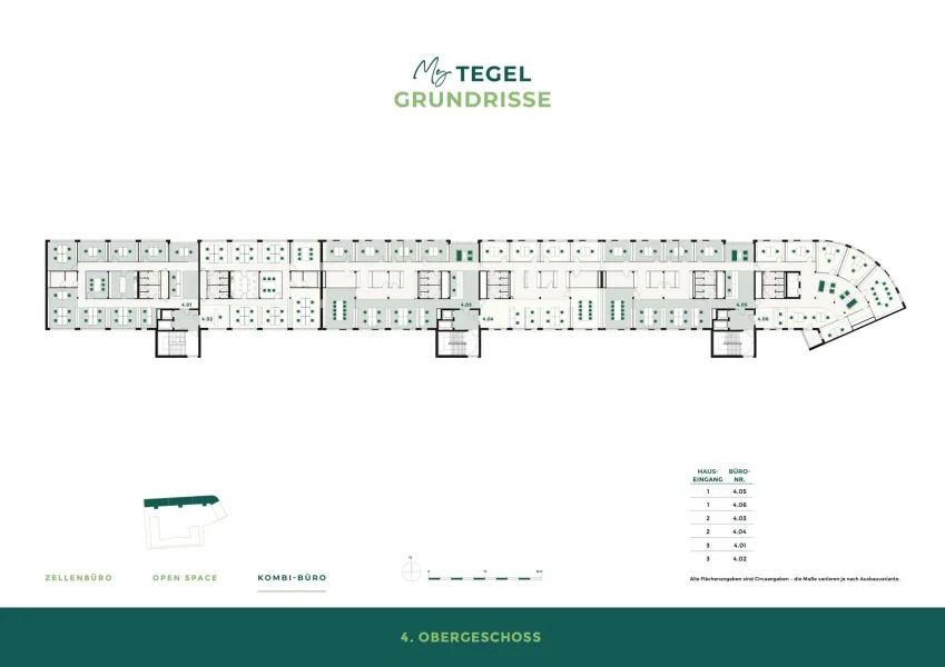 Grundriss 4.OG - Kombi-Büro