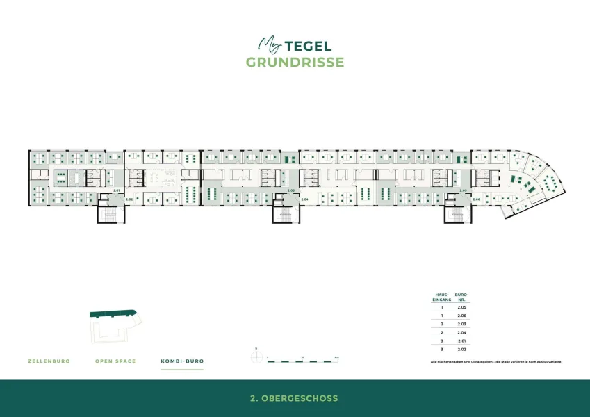 Grundriss 2.OG - Kombi-Büro