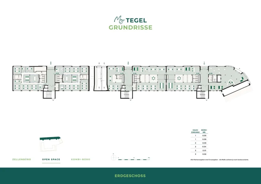 Grundriss EG - Open Space