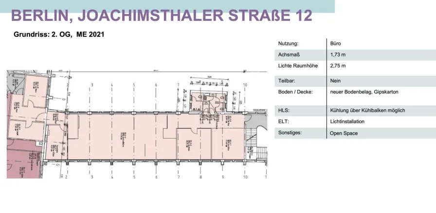 Grundriss 2.OG Seitenflügel