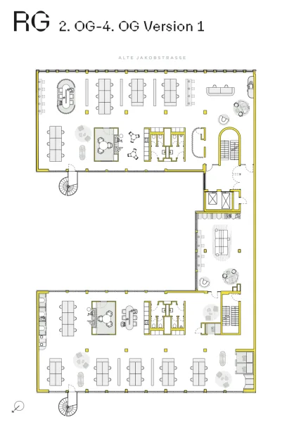 Grundriss Regelgeschoss 2.-4.OG - Version 1