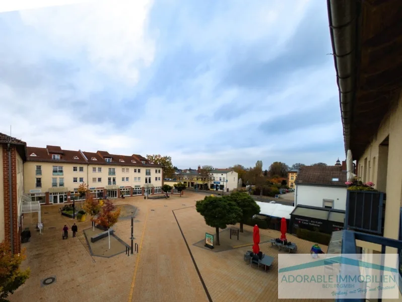 Blick vom Balkon