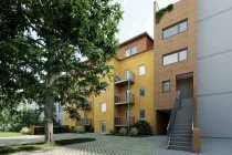 Townhouse - Eingang - unverbindliche Visualisierung