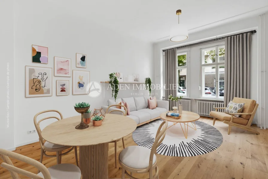 Staging - Wohnung kaufen in Berlin - *Schöne 1 bis 2-Zimmer-Wohnung im Erdgeschoss eines schönen Altbaus!*
