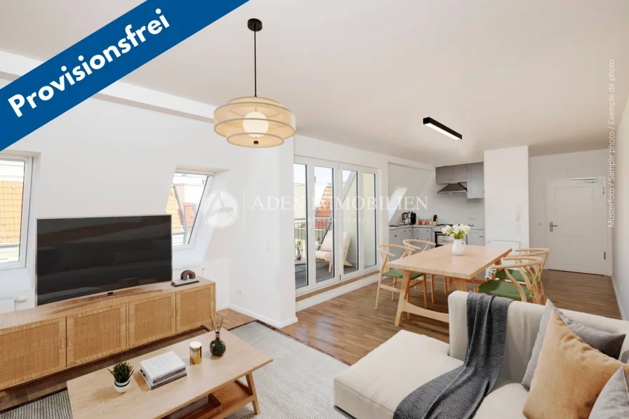 Provisionsfrei - Wohnung kaufen in Berlin - Provisionsfrei! Neugebaute 3-Zimmer DG-Wohnung mit Lift und Balkon in Berlin-Friedrichshain.