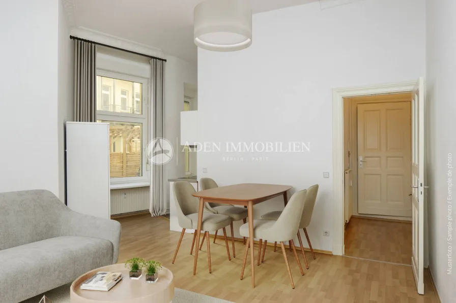 Staging zimmer 1 (31) - Wohnung kaufen in Berlin - Sofort verfügbar ! Apartment mit Sonnenterrasse und voll ausgestatteter Küche im EG.