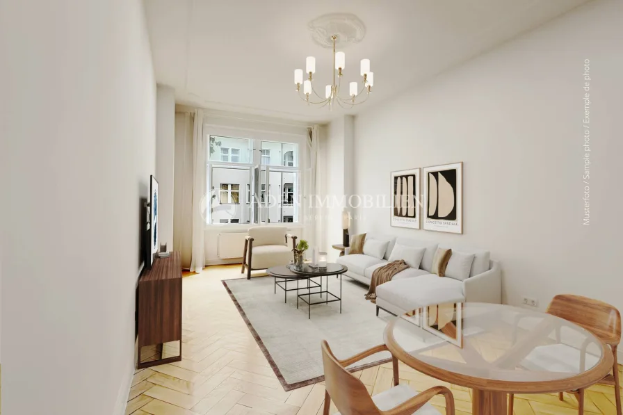 Staging Zimmer 2 - Wohnung kaufen in Berlin - ••• BEZUGSFREI AB SOFORT: 3-Zimer-Altbauwohnung, ca. 81m² mit Süd-Balkon in Friedenau! •••