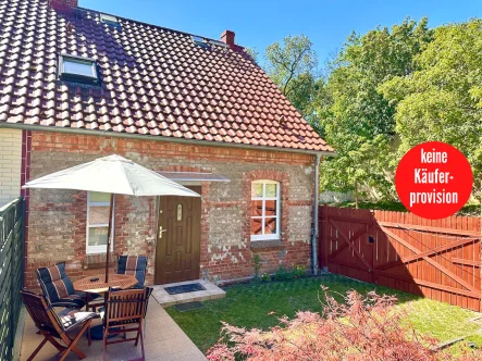 Einfamilienhaus in Penkun - Haus kaufen in Penkun - HORN IMMOBILIEN ++ RESERVIERT++liebevoll modernisierte Doppelhaushälfte in Penkun mit Kamin