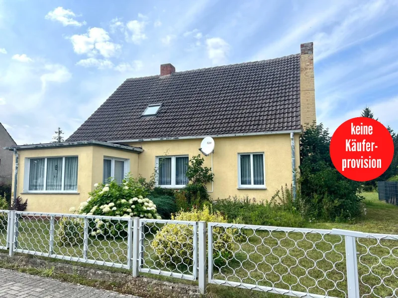 Hausansicht - Haus kaufen in Torgelow - HORN IMMOBILIEN ++RESERVIERT! Einfamilienhaus in Torgelow mit großem Grundstück, zentrumsnah