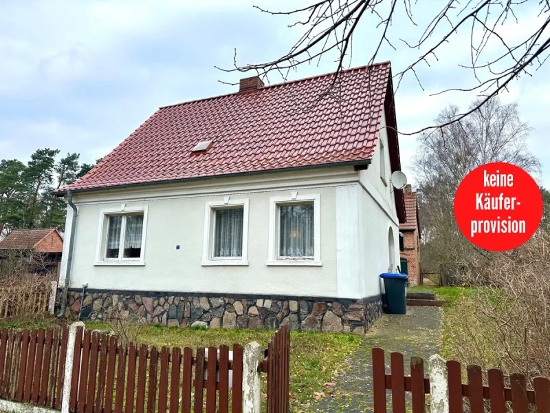 Hausansicht - Haus kaufen in Rieth - HORN IMMOBILIEN + RESERVIERT! Einfamilienhaus in Rieth bei Ueckermünde, 600 m bis zum Stettiner Haff