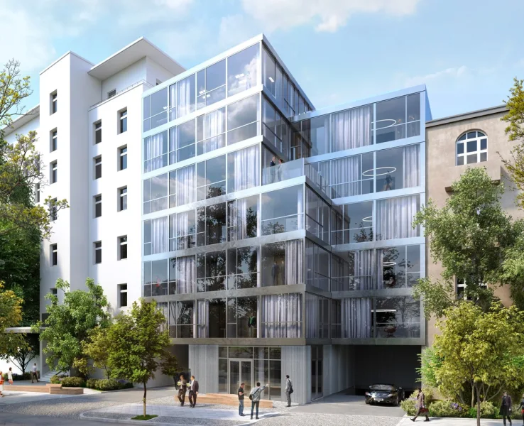  - Büro/Praxis mieten in Berlin - Bürohaus Neubau in bester Lage - 400 m² bis 2.300 m² mit Tiefgarage und 71 moderne Mietwohnungen