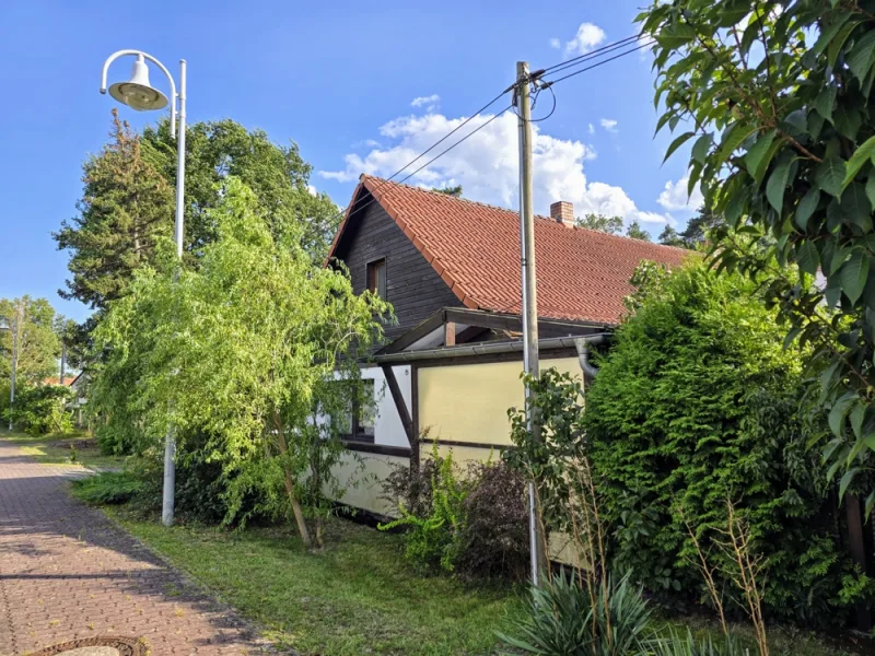 Straßenansicht - Haus kaufen in Teichland - Wohnen am Cottbuser Ostsee - Pool und Kamin inklusive