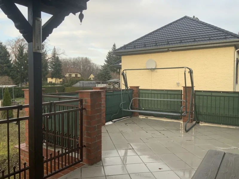 Blick auf die Terrasse