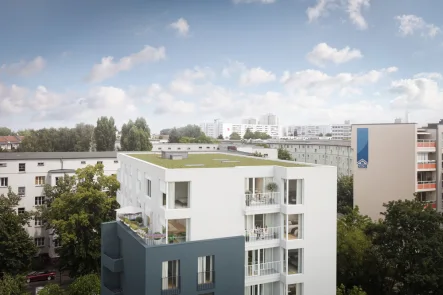 Visionelle Hausansicht - Wohnung kaufen in Berlin / Hohenschönhausen - PANORAMAFEELING im exklusiven Neubau