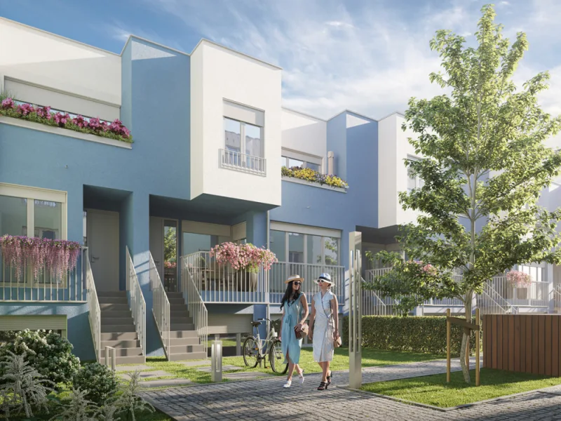 Visuelle Hausansicht - Haus kaufen in Berlin - Zukunftsweisendes und fertiggestelltes Neubauprojekt