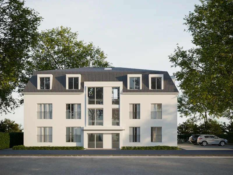 Straßenansicht - Wohnung kaufen in Berlin - Ihr Wohlfühlort mit wundervollem Ausblick zu jeder Jahreszeit