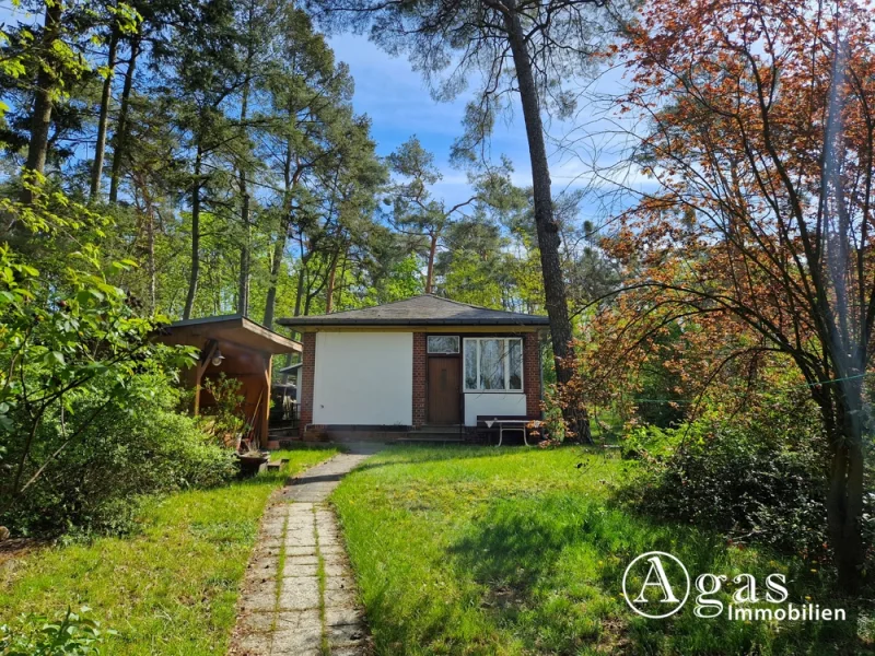 Titelbild - Haus kaufen in Rangsdorf - Großes Grundstück - bauträgerfrei - mit gemütlichem Bungalow in wunderschöner Lage