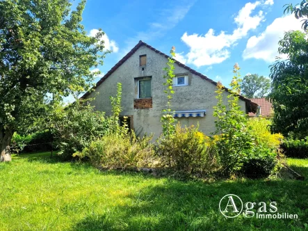 Titelbild - Haus kaufen in Luckau - Einfamilienhaus auf großem Grundstück mit Einliegerwohnung und Garage in Ortsrandlage von Luckau