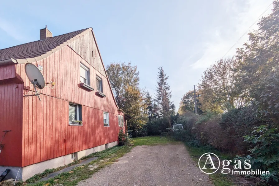 Ansicht Haus - Haus kaufen in Zechin - Provisionsfrei: Massives Einfamilienhaus auf großem Grundstück mit unverbautem Blick