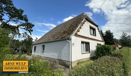 Ansicht links  - Haus kaufen in Alt Krenzlin - Modernisiertes Landhaus zwischen  Ludwigslust, Lübtheen und Hagenow -  sofort bezugsfertig