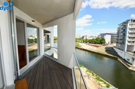 Balkon - Wohnung mieten in Berlin - Klein aber fein! Top geschnittene 2 Zimmerwohnung mit Parkett und moderner EBK im Hotspot Europacity